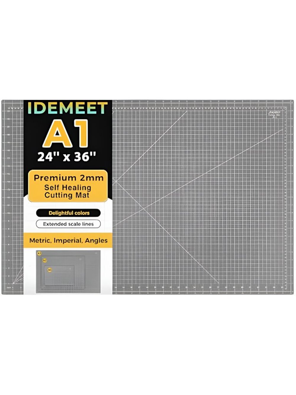 Premium 24" x 36" Large Self Healing Sewing Mat, 5-Ply Rotary Cutting Mat